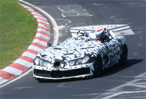 Suspension test in the Mc Laren Mercedes SLR